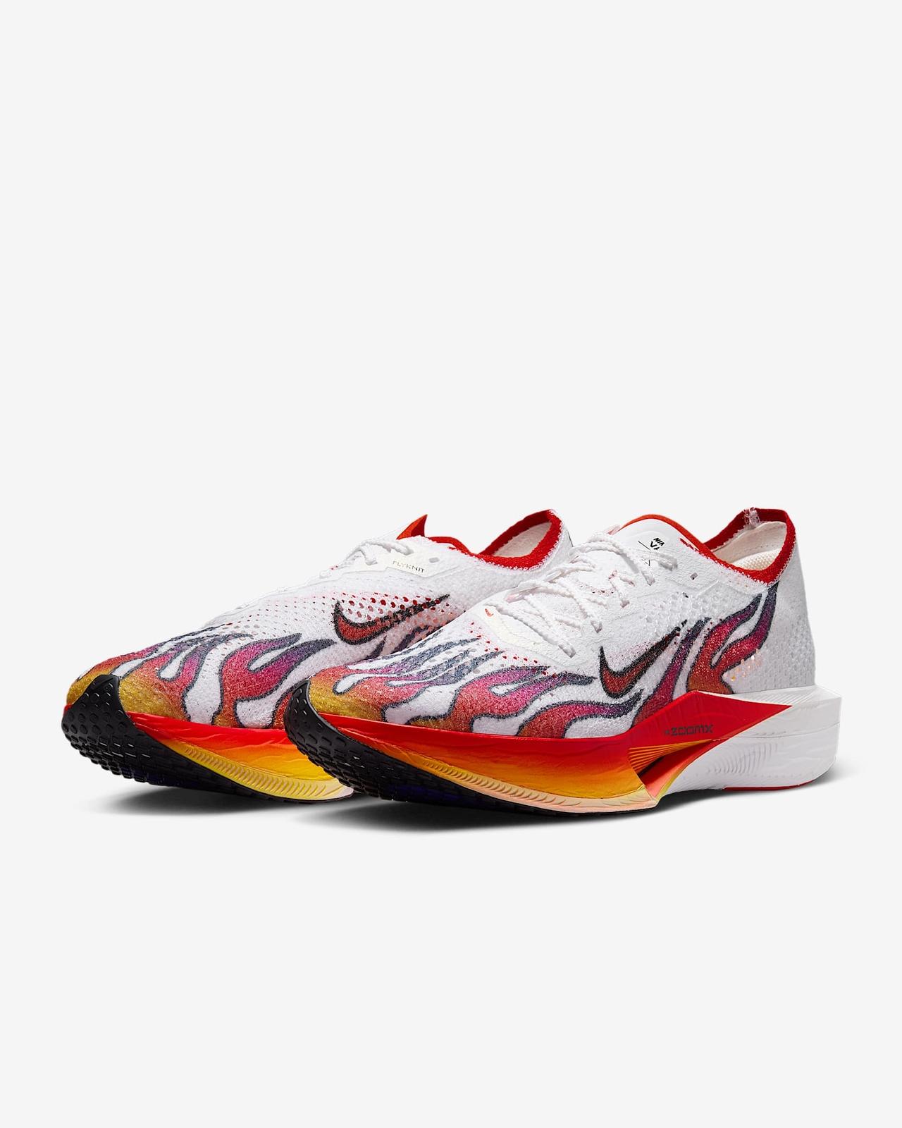 HQ3504-100 Nike ZoomX Vaporfly 3 Белый Черный Университетский Красный Хабанеро Красный (Мужской) 7.5