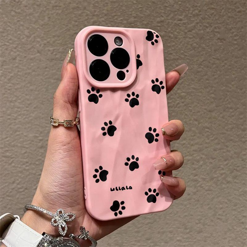 Puppy Paw Print iPhone11promax Mobile Phone Case for Apple 11promax Pleats 11 Matte 11