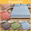 Color Solid Floral Pattern Plush Bedspread Set Mattress Full Cover Protective
