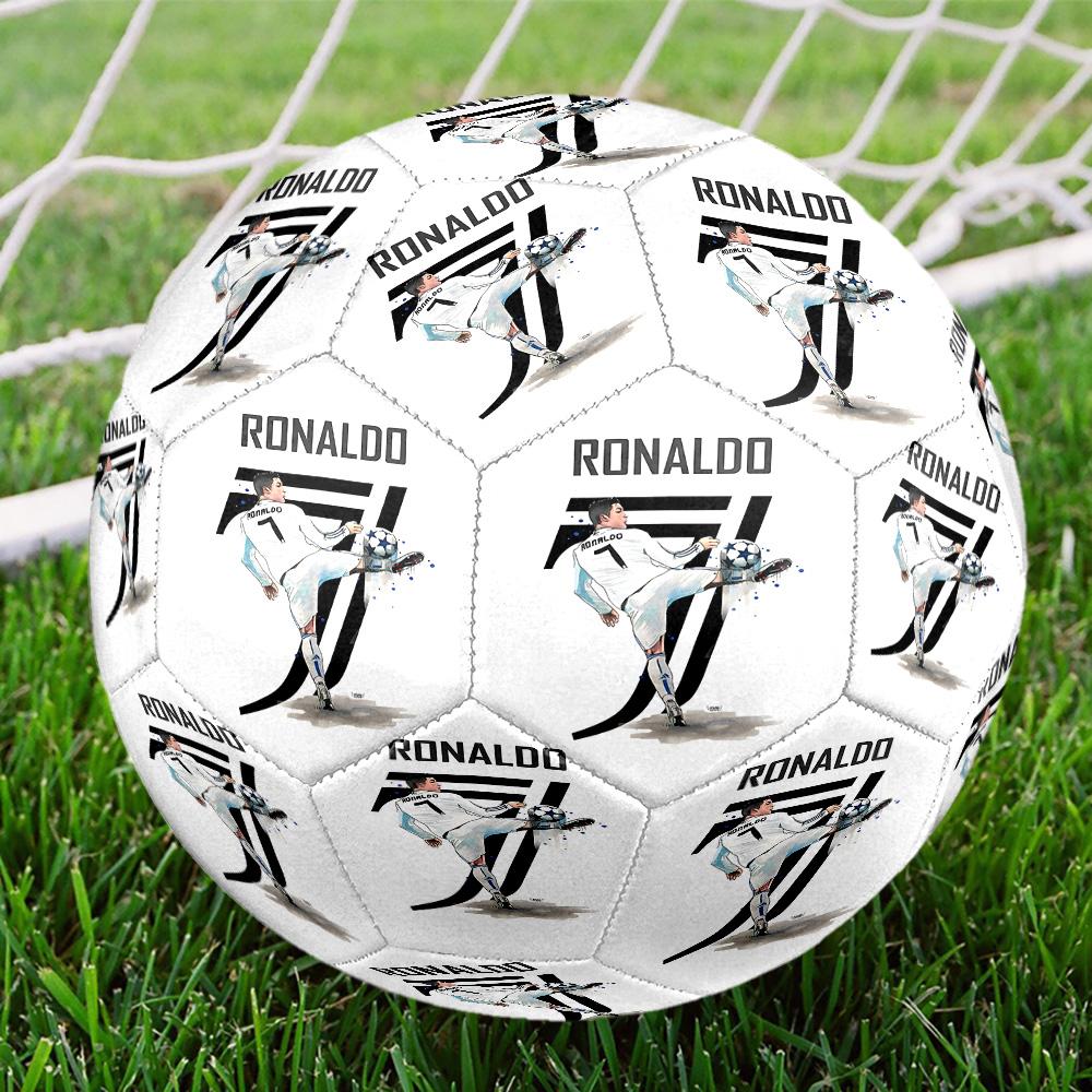 Ronaldo's Number Seven Jersey Soccer Ball Size 5 Football Machine Sewn Outdoor Universal Football Unique Gift for Soccer Lovers