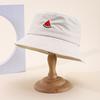 New embroidered fruit bucket hat female export double-sided can wear sunshade basin hat spot