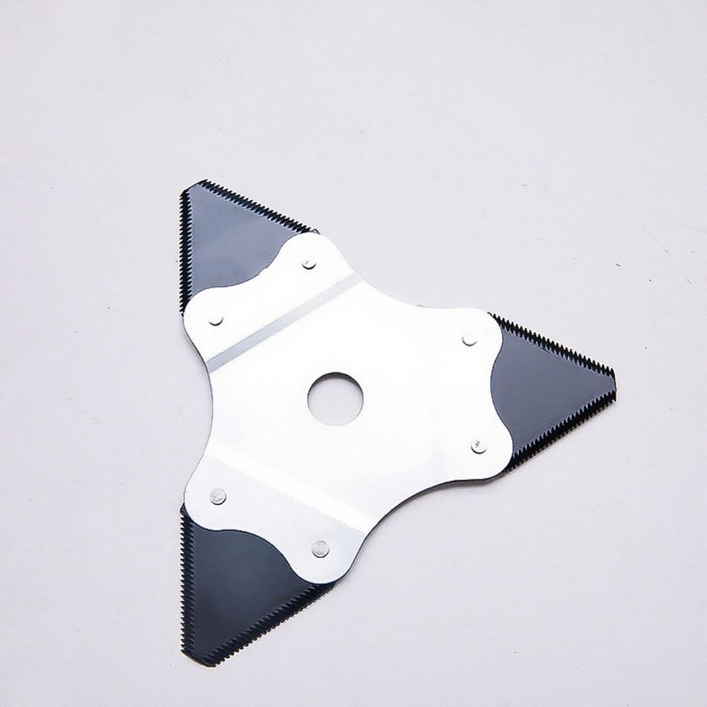 Manganese Steel Lawn Mower Blades Triangular Shape Double-sided Blades  Garden Maintenance