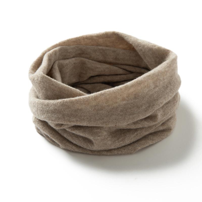 Camel Scarf Neck Gaiter Warmer Cowl Collar Loop Soft Knit Accessories Kids Women 100% Cashmere Bottom Price Tube Scarf