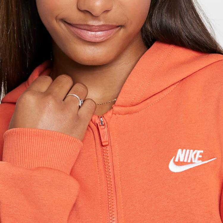 Nike Sportbekleidung Club Fleece Oversized Hoodie Kinderjacken Koralle FD2931-846