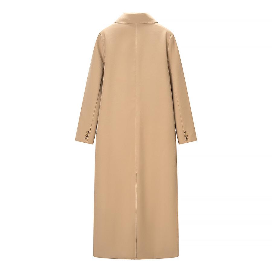 European & American Women's Casual Square Neck Long Coat - INS Hot Style Fashion