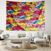 Rider Speeding Yamaha Through Neon Light Tapestry Room Decoration Wall Hanging for Living Room Bedroom, dormitory, Birthday and Christmas gifts