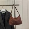 Faux Suede Lazy Tote Bag for Women Trendy Soft Shoulder Crossbody Purse