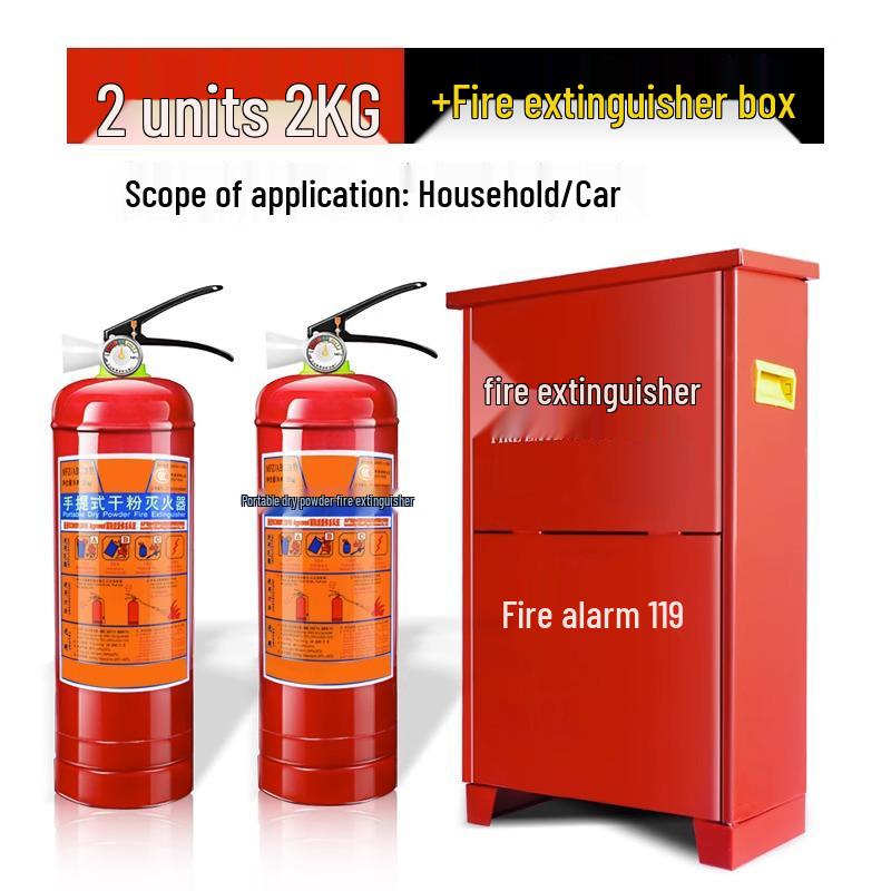 Gaśnica proszkowa 4 kg - Przenośna do sklepu, punktu sprzedaży i użytku domowego (Dostępne w wadze 1/2/3/4/5/8 kg)