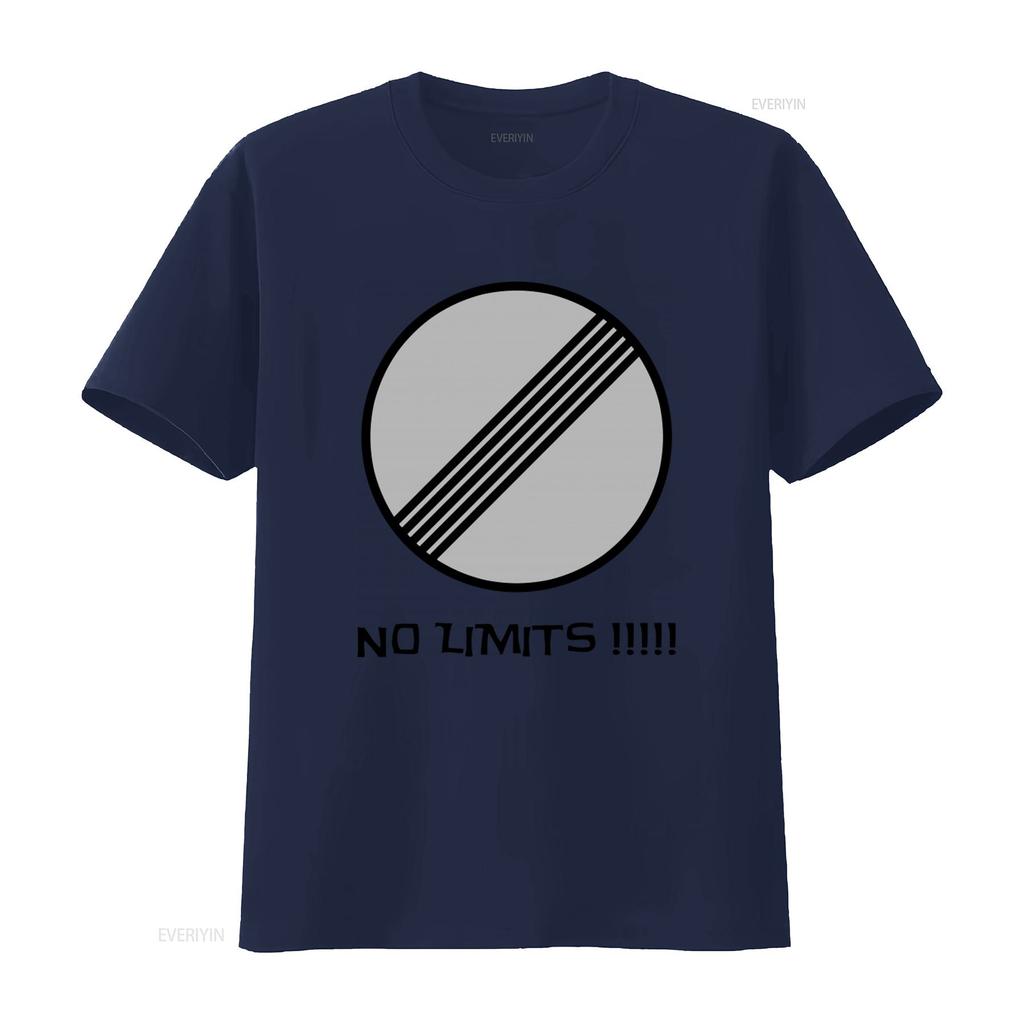 T-shirt Segnale Senza Limiti di Velocità Autobahn Germania Scatena il Tuo Stile con Design Audace vintage Lavato Comodo Elegante Casual
