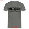 Dad and Grandpa Have 2 Titles I Rock Them Both T Shirt Vintage Comfortable Top For Everyday Wear Graphic Slightly