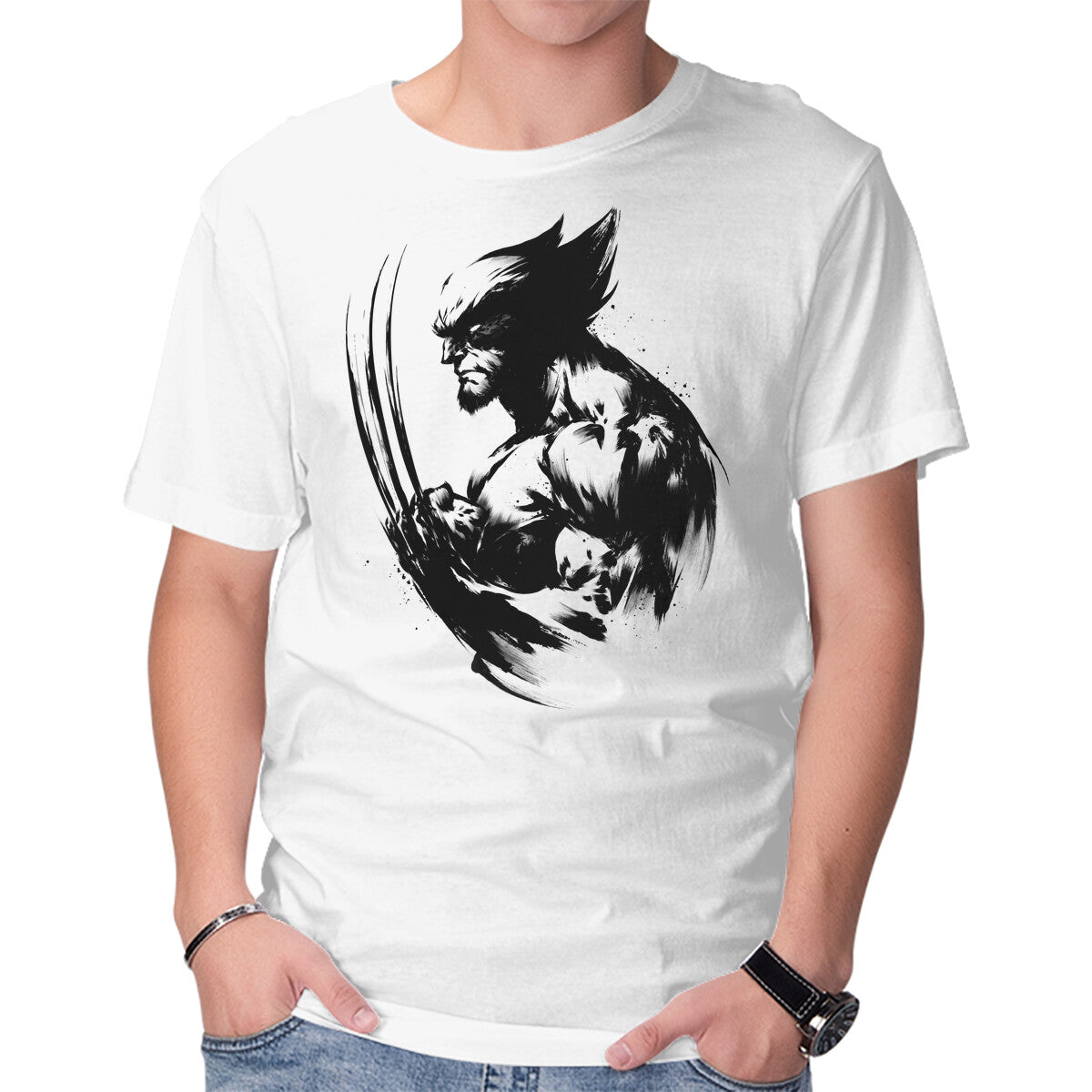 Unisex Crew Neck T-Shirt Mutant Inked Graphic Short Sleeve Casual Tee XXXL