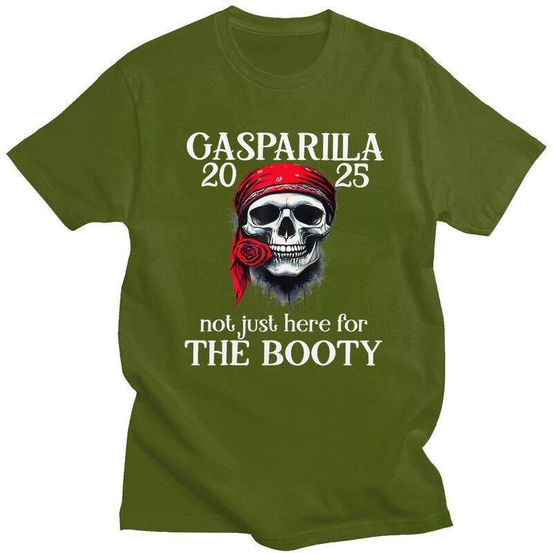 Custom Gasparilla Pirate Skull T Shirts Men Pure Cotton Tees Tshirts Casual Tshirt Clothing