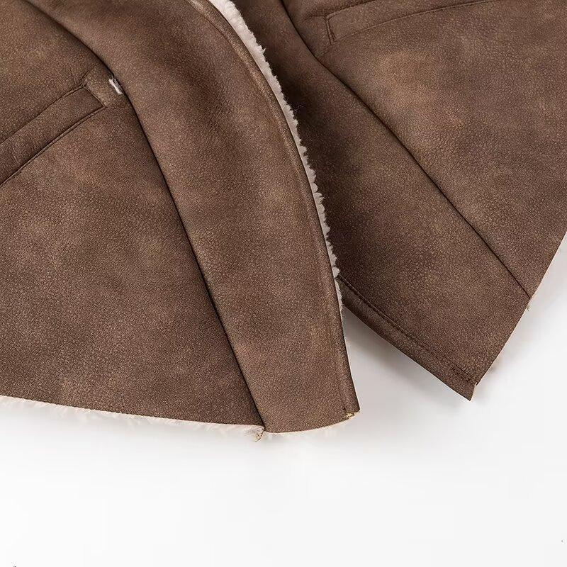 Autumn New Women's Clothing, Wind Design Fashionable and Versatile Casual Style Fur Integrated Jacket