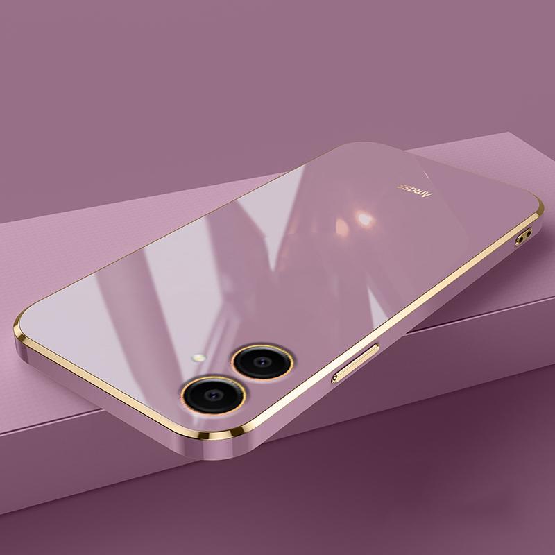 For Samsung Galaxy A07 / Galaxy A07S / A08 Case Soft Transparent Plating Electroplate Shining Clear Cover for Samsung Galaxy A07/A07S/A08 Phone Casing
