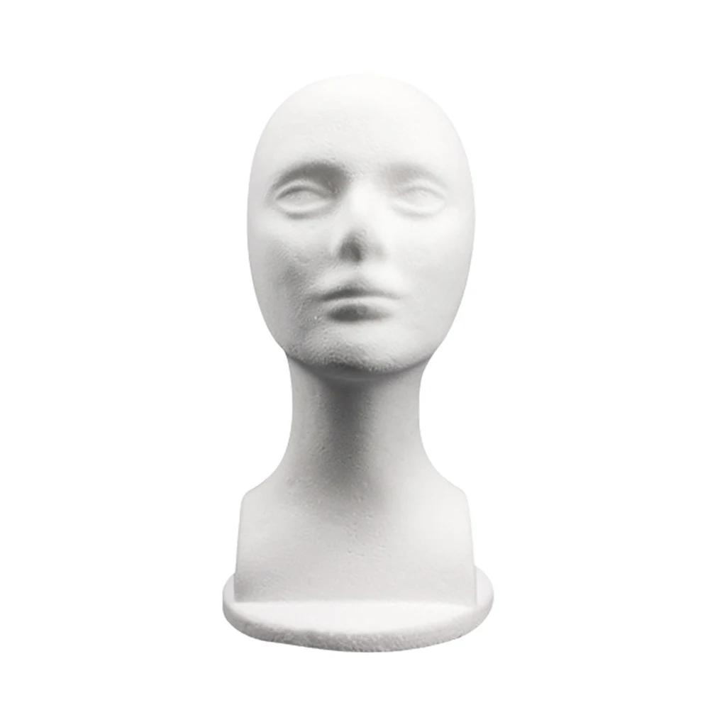 Practical Mannequin Head Model Dummy Head Female Model Hat Wig Glasses Scarf Convenient Props Display Stand for Salon Shop Parts