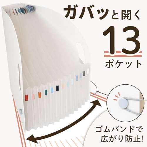 Lihit Lab F7690-11 Document Box, A4, Vertical, Navy