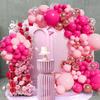 Pink Macaron Balloon Garland Arch Kit Wedding Birthday Party Decor Kids Baby Shower Latex Ballon Chain Wedding Party Baloon