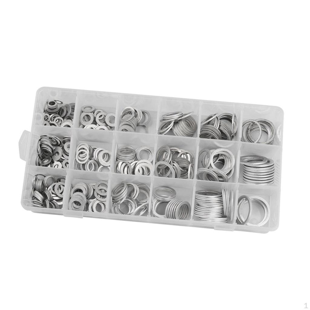 Flat Washer Assortment Gasket Decoration Automotive Metric Oil Drain for Outdoor Construction