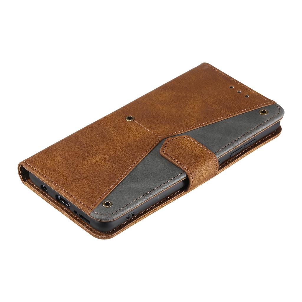 For Xiaomi Redmi Note 15 Pro 4G (Global) Leather Case Splicing Stitching Wallet Phone Cover with Wrist Strap