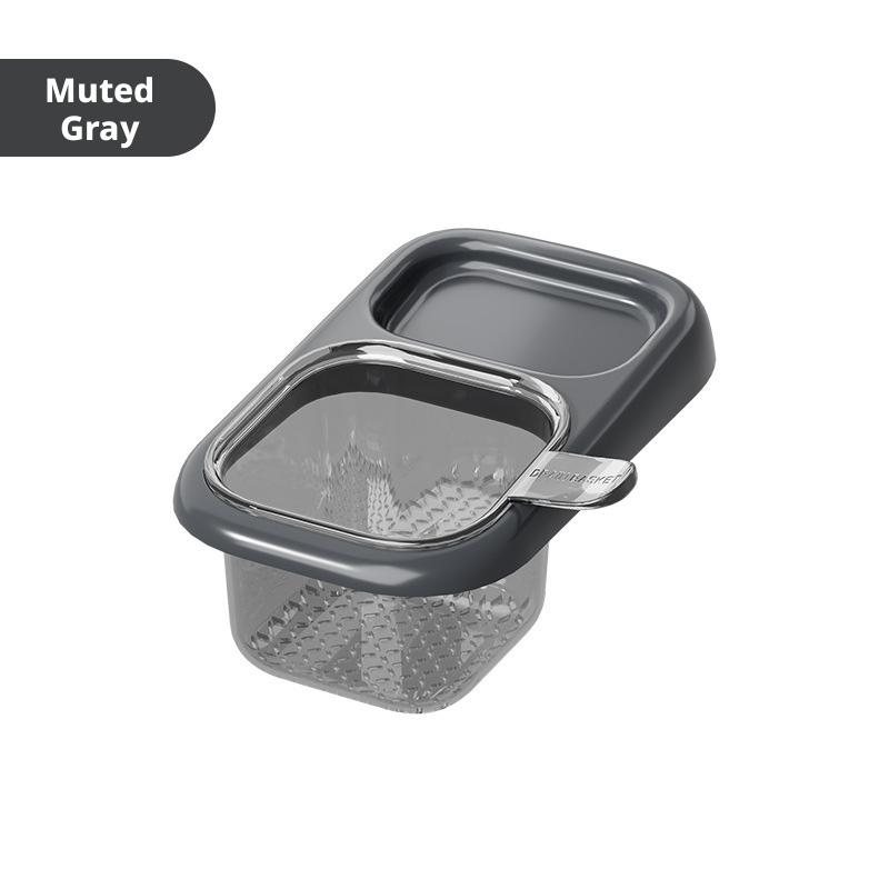 

Kitchen Sink Drain Basket, Sink Separator for Leftover Food Scraps, Filter Basket with Suction Cup, No Installation Required серый