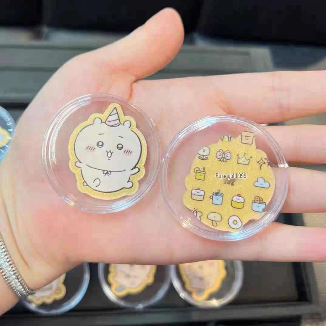 999 Pure Gold Mobile Sticker - Cute Cartoon Usagikichi Ikawaii 2mg Gift