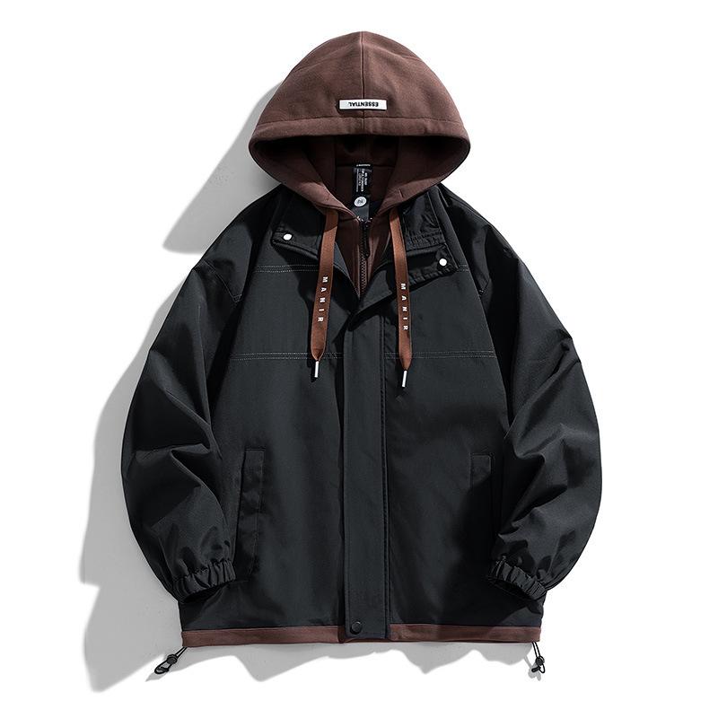 Men's Spring/Autumn Hooded Casual Jacket for Outdoor Activities