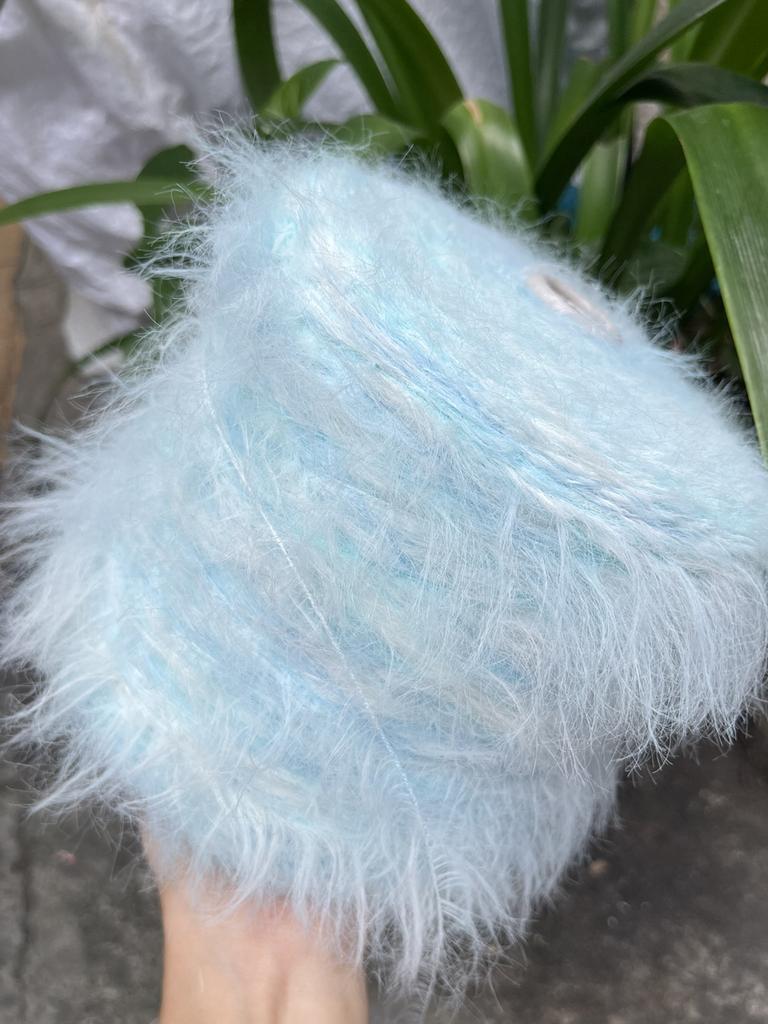 500g Long Fur Imitation Mink Yarn Thread Super Soft Skin Friendly Does Not Shed Hair Hand Wove Scarf Warm Sweater Woven Yarn