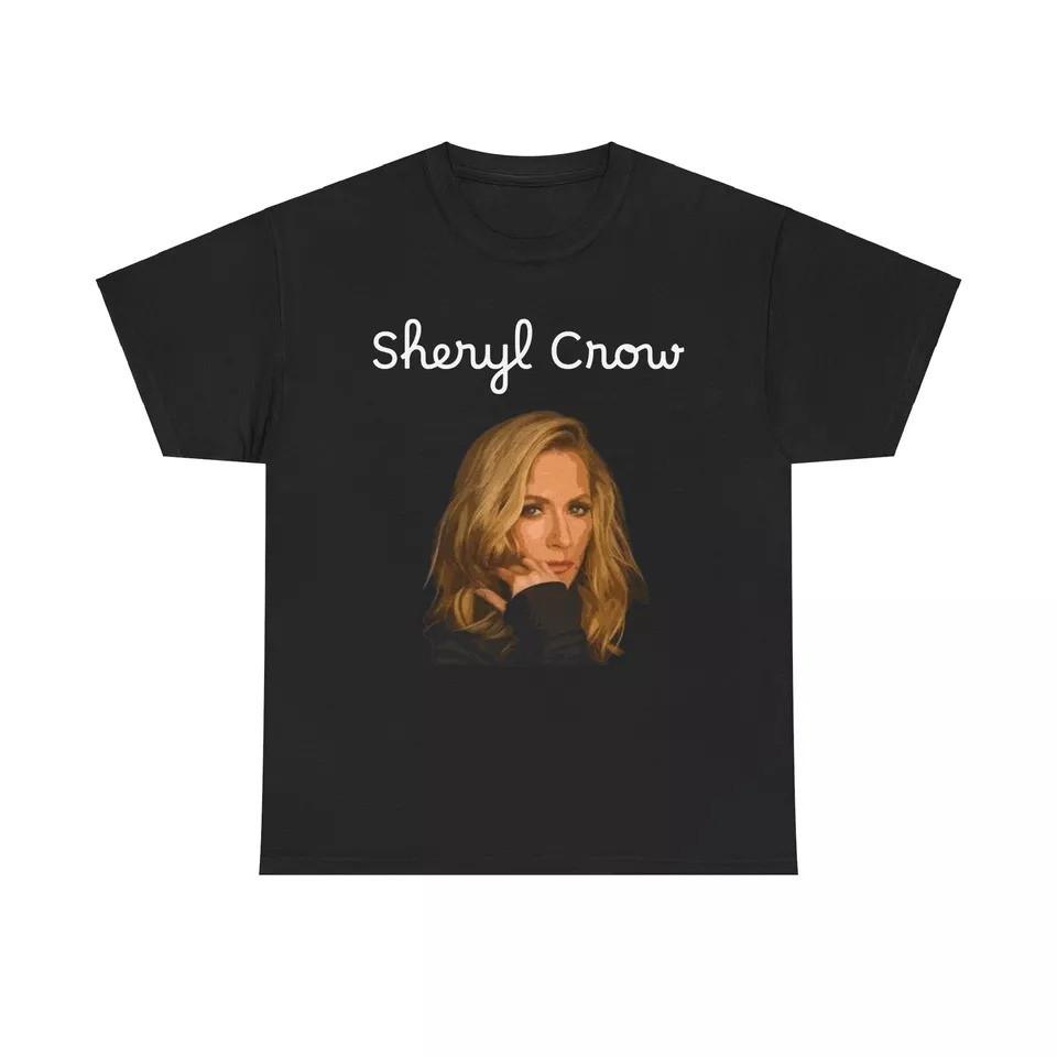 Sheryl Crow T Shirt Retro Graphic Country Pop Vintage Unisex Heavy Cotton Tee