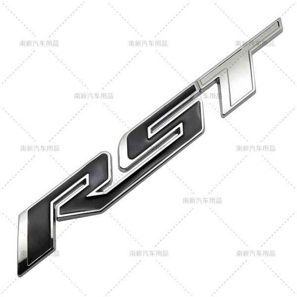 2 teile/los 3D Metall Chevrolet Silverado RST Auto Emblem Auto Abzeichen Hinten Stamm Typenschild Aufkleber Seite Kotflügel Aufkleber