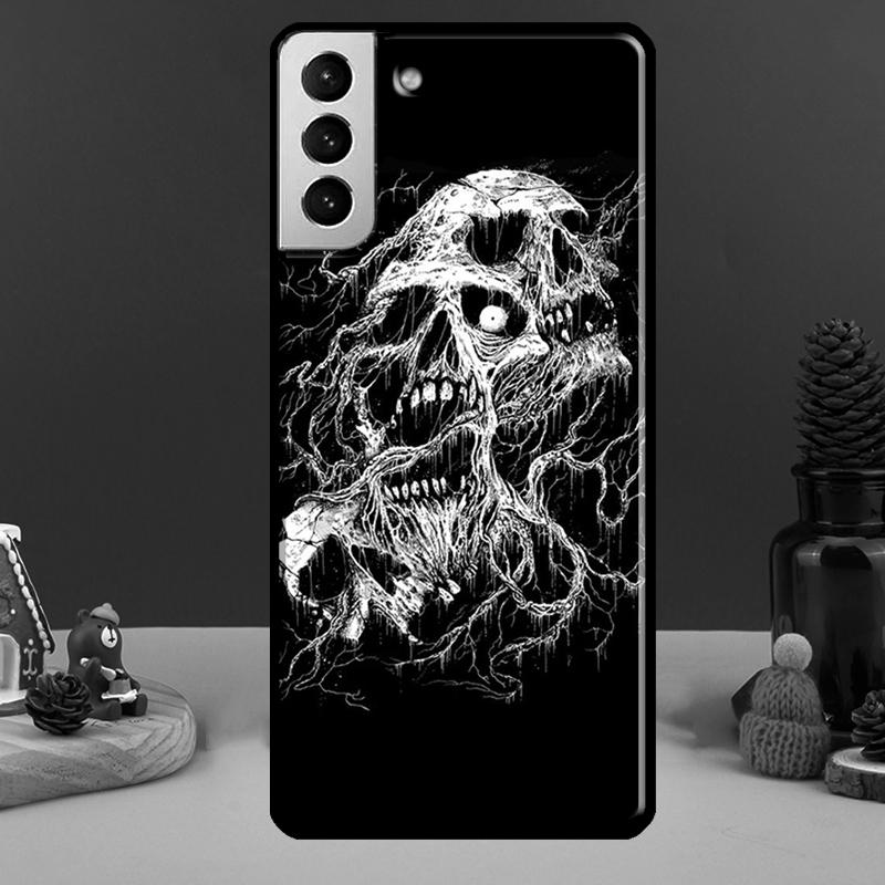 Husa cu craniu de moda gotica pentru Samsung Galaxy S21 S20 FE Note 20 S22 Ultra Note 10 S8 S9 S10 Plus Husa de telefon