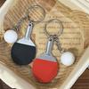 Mini Sports Racket Keychain Tennis Badminton Table Tennis Paddle Keyring Sports Souvenir Backpack Pendant Gift for Sports Lovers 4