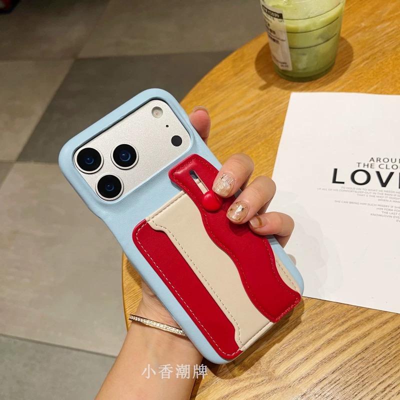 

Розкішний кольоровий браслет на зап ястя для мобільного телефону з овечої шкіри Для IPhone 17Promax 16 15 14 13 12 11 17Air 16Pro Чохол для телефону Funda for iPhone 12ProMax