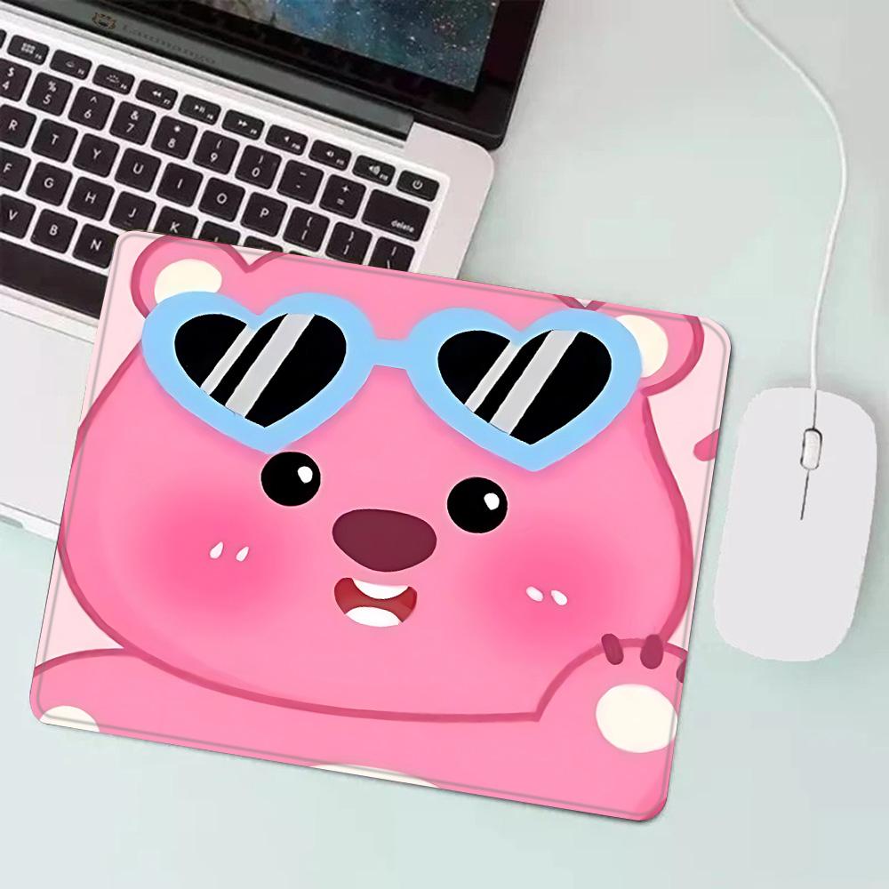 Hot Cartoon Cute Loopies Pink Gaming Mouse Pad XS Small Mousepad for PC Gamer Desktop Decoration Office Mouse Mat Deskmat Rug