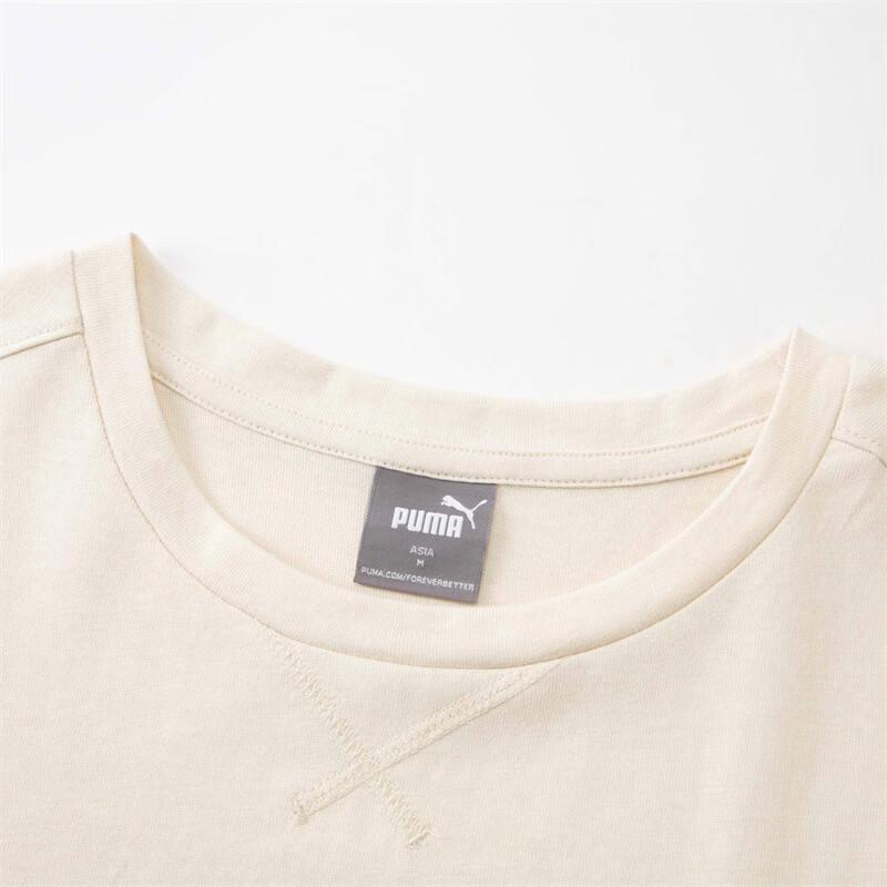 Puma Better Sportswear Tee Logo Breathable Print Outdoor Casual Retro Football Round Neck Pullover Short Sleeve T-Shirt Men Tops Snow-White 629292-87