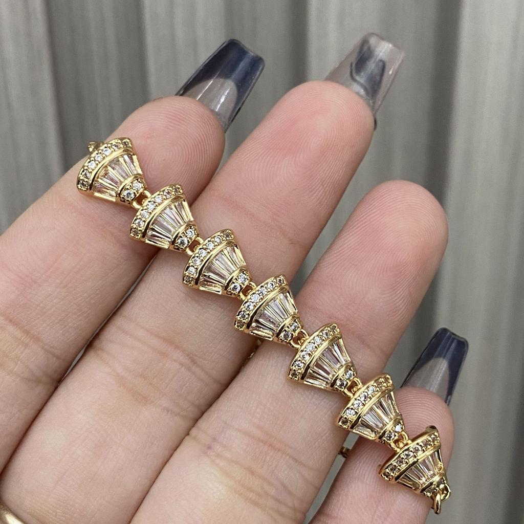Seiko diamond-set small fan bracelet ins cold wind personalized telescopic adjustment jewelry hair