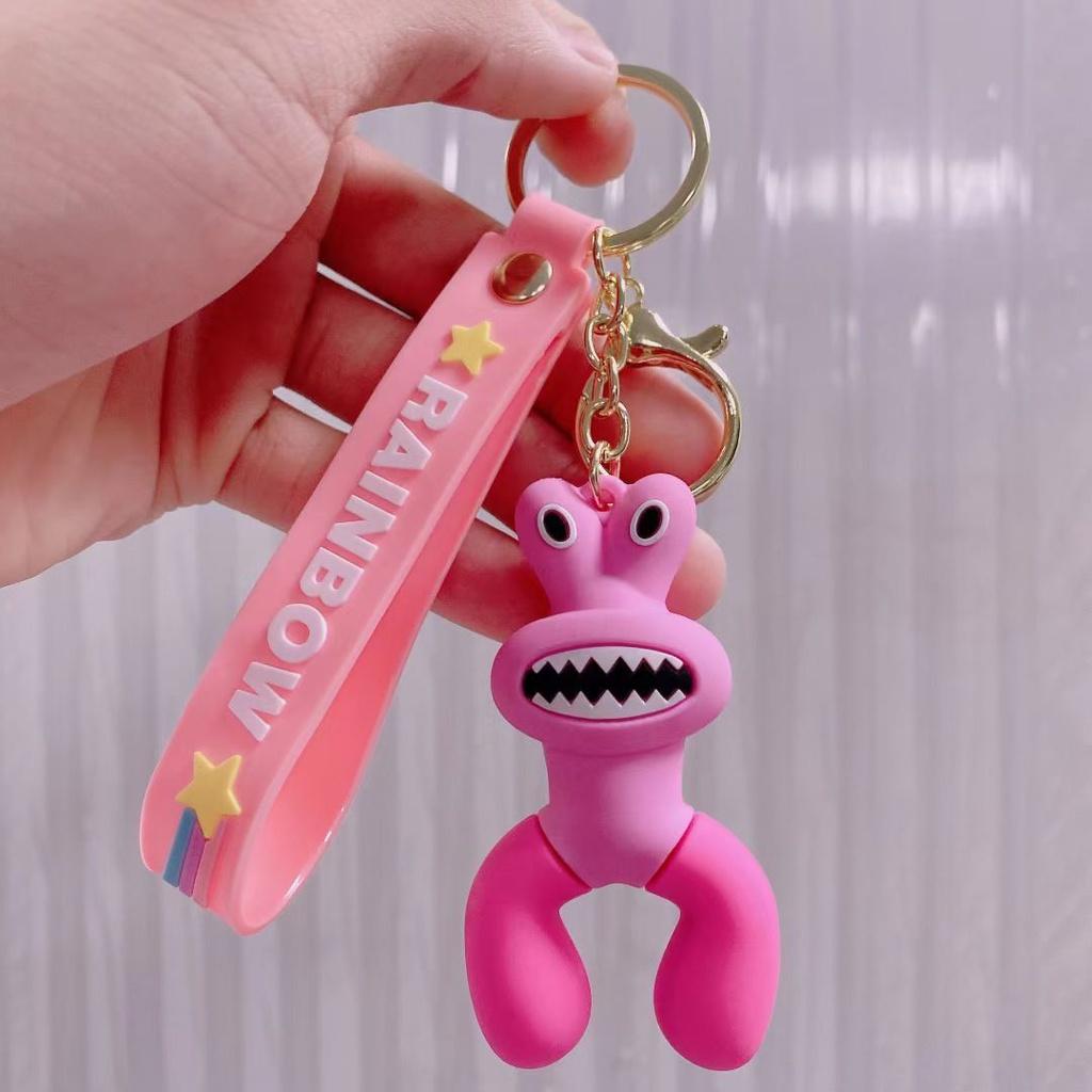 

Colorful Roblox Rainbow Friends Keychain Bag Pendant For Kids Xmas Gift рожевий