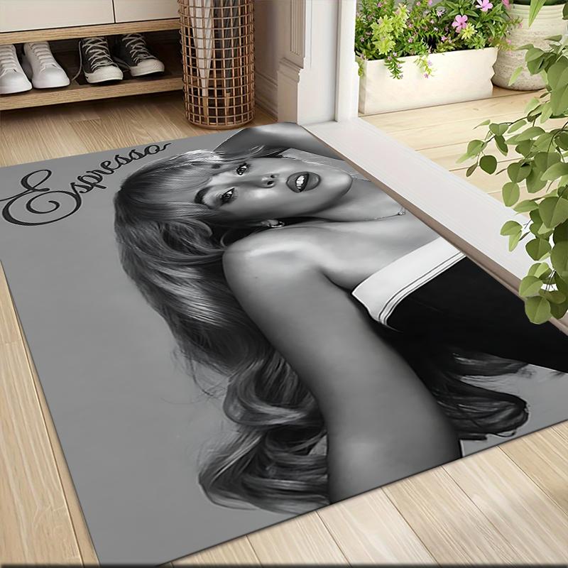 Expressive Fashion Model Carpet Rug Soft Washable Antislip Home Living Room Sofa Mats Personalized Christmas Rug
