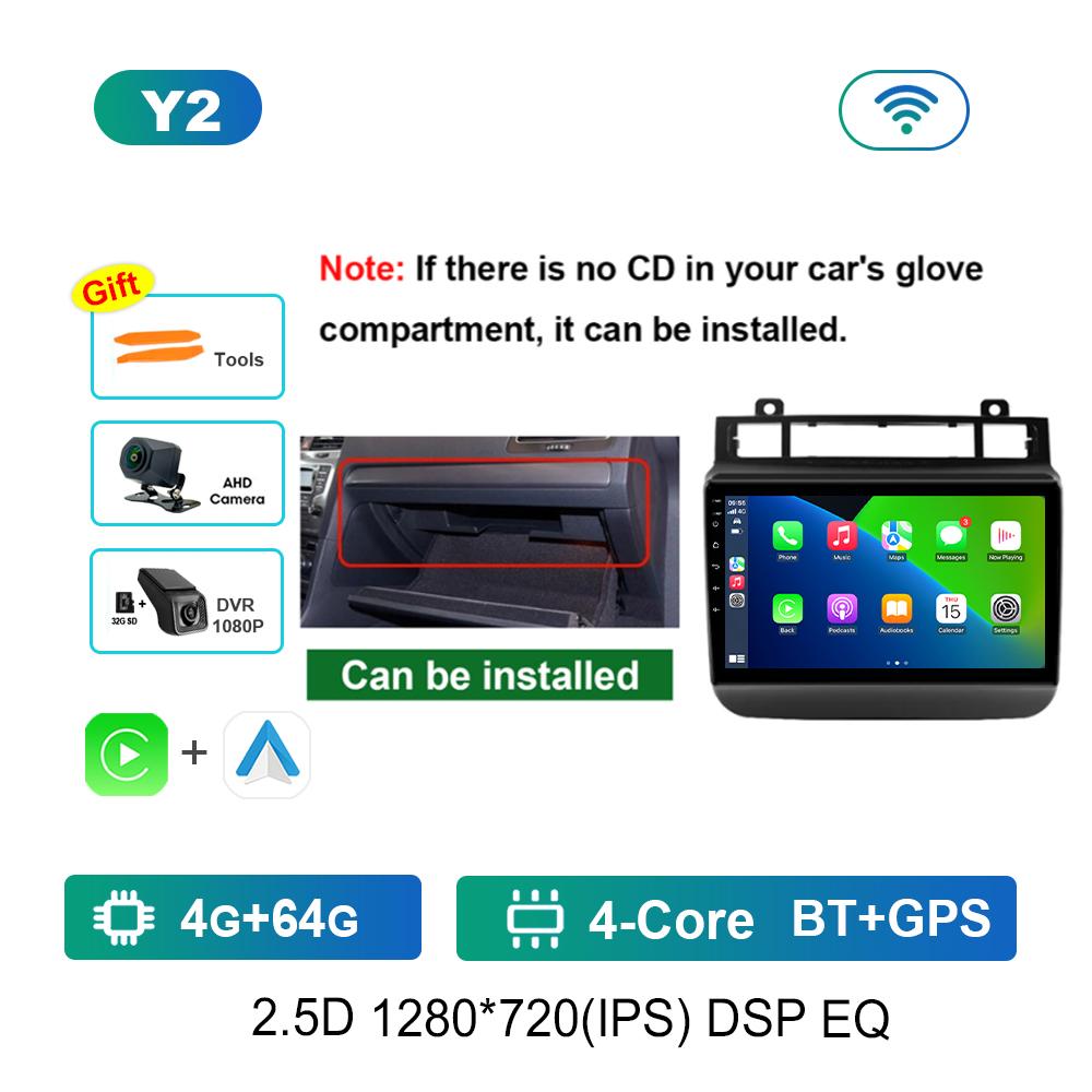 Car Radio Multimedia Player for VW Volkswagen Touareg FL NF 2011 - 2017 GPS Navi 4G IPS Screen Android System Head Unit Carplay