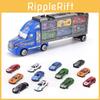 Langlebige Kinderfahrzeuge Transportauto LKW-Transporter mit 12 Mini-Autos Geschenkset