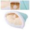 Cat Sleeping Bag Semi Closed Fluffy Soft Washable Cat Bed for Indoor Cats Puppy Kitty KittenMint Green