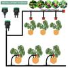 5-50M Drip Irrigation with 1/4" Nozzles for Flower, Automatic Garden Watering System Kit,Vegetable, Bonsai, Pot Plants & Lawn