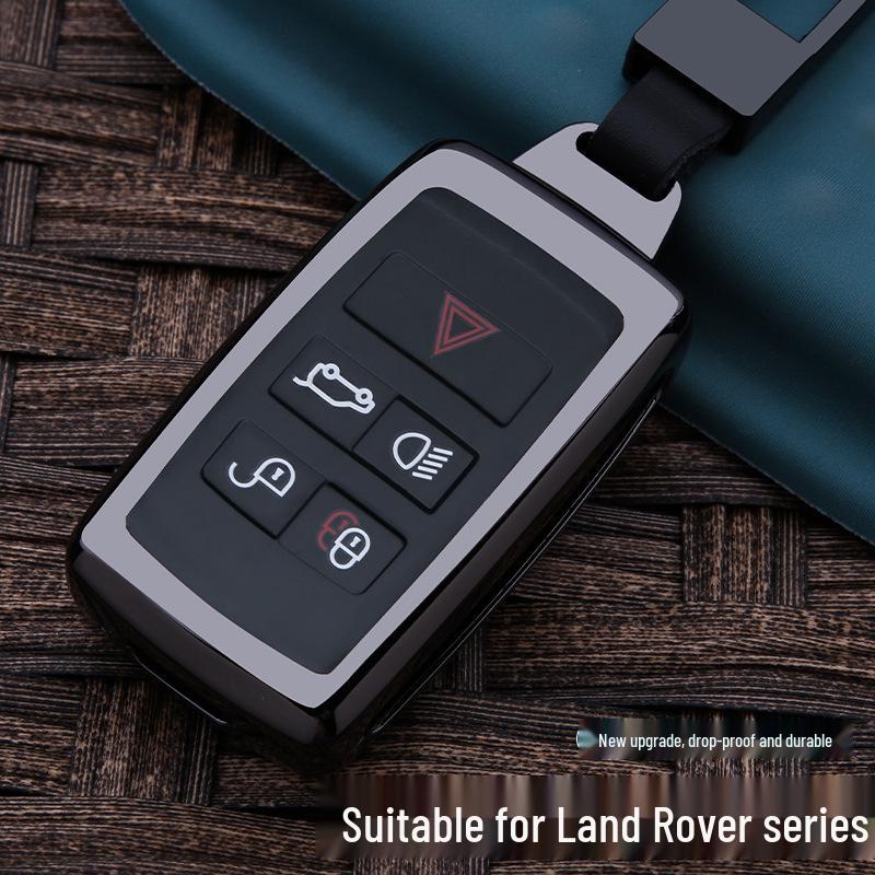 Key Case for Land Rover & Jaguar: Fits Evoque, Range Rover Sport, Velar, Discovery 4, Freelander 5