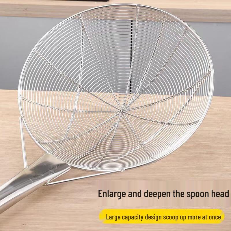 HUIWEN Edelstahl Schöpfkelle mit langem Griff