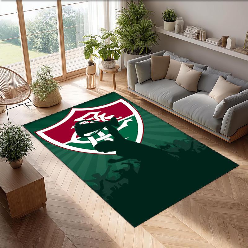 Fluminense fc Printed Flannel Area Rug Non Slip Soft Polyester Floor Carpet Indoor Decor Mat for Bedroom Living Room Sofa
