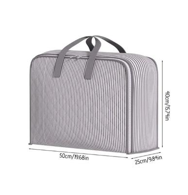 Striped Hand-held Storage Bag, Large Capacity, Thickened, And -proof, For Home Use, Wardrobes, Clothes, And Quilts, Moving Bags