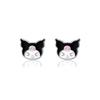 Beixi S925 Sterling Silver Kuromi Cartoon Stud Earrings - Cute & Trendy