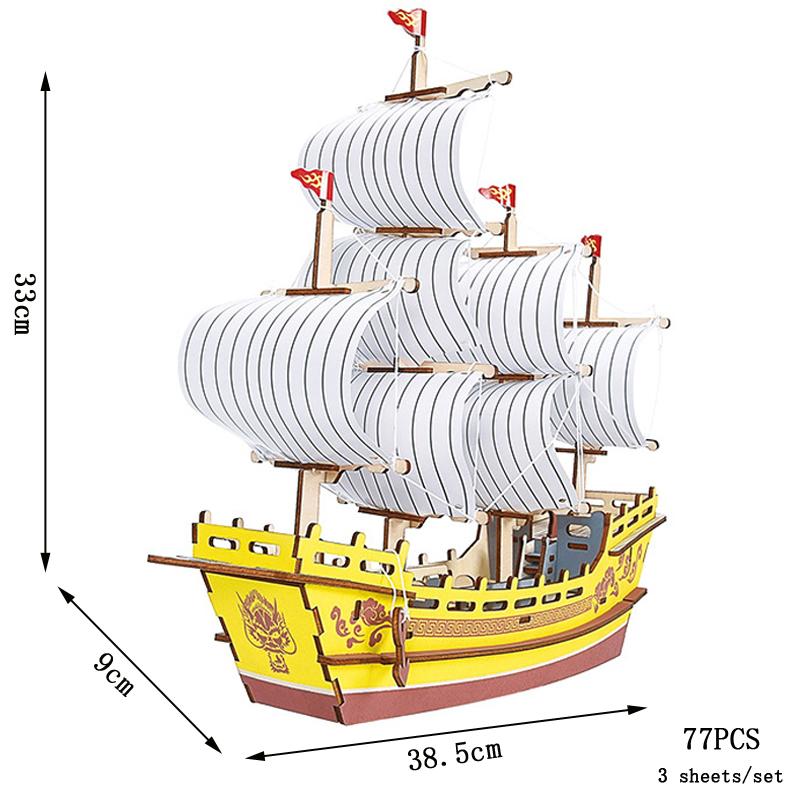 

Військовий корабель Дерев яні 3D пазли Hms Victory Судно Британський Класичний Корабель Вітрильник Модельні набори Зроби сам Навчальні іграшки для дітей