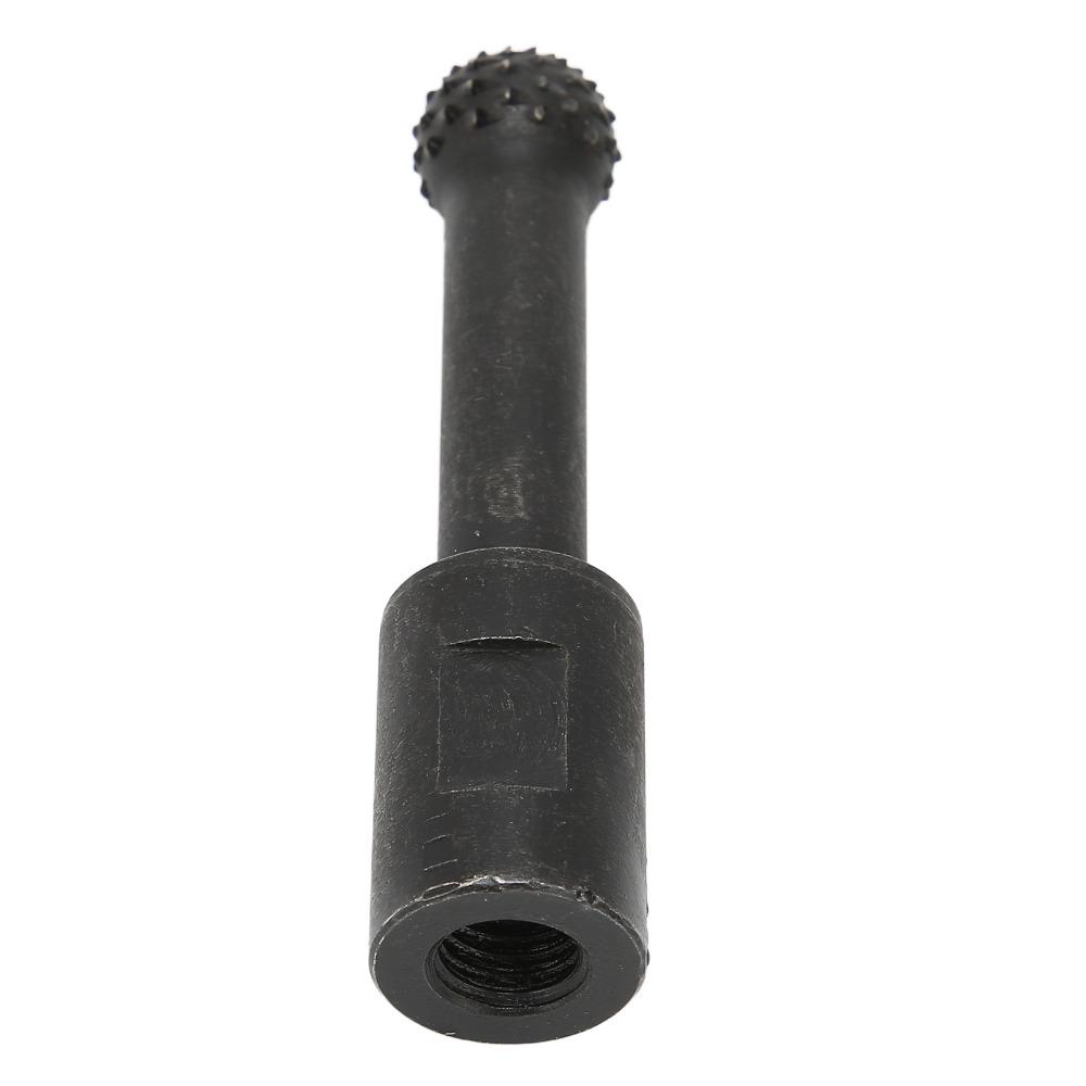Heavy-Duty Carbon Steel Ball Gouge 5/8-11 Threads Black Sphere Rotary Burr Abrasive Teeth Spherical Grinding Head Wood Carving