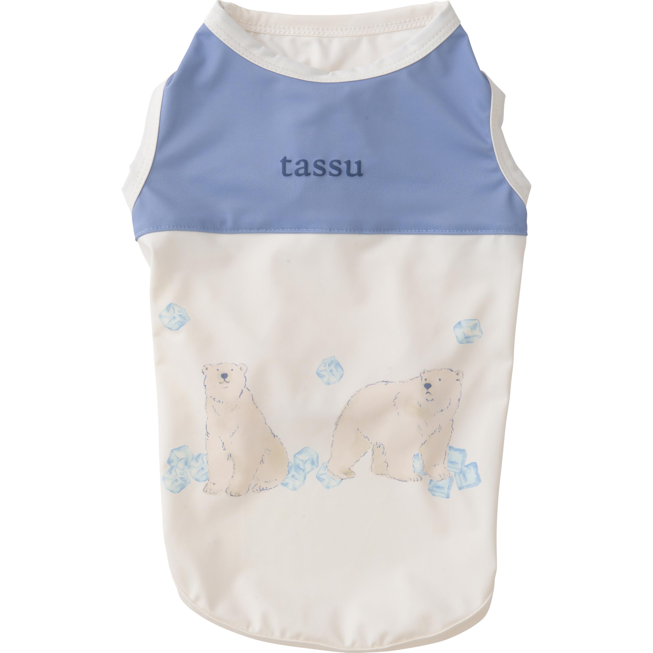 

tassu Cool Wear Pet Wear Sleeveless Dog and Cat Clothes Washable Summer Cooling Polar Bear Pattern Lightweight SS Ivory 169-6893B1