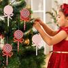 Bow Simulated Lollipop Red Pink Christmas Tree Decoration  Christmas Tree